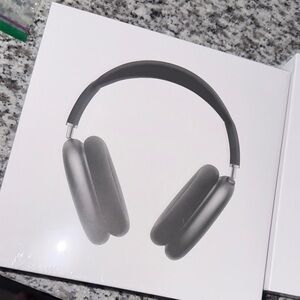 Over-Ear Silver Headphones